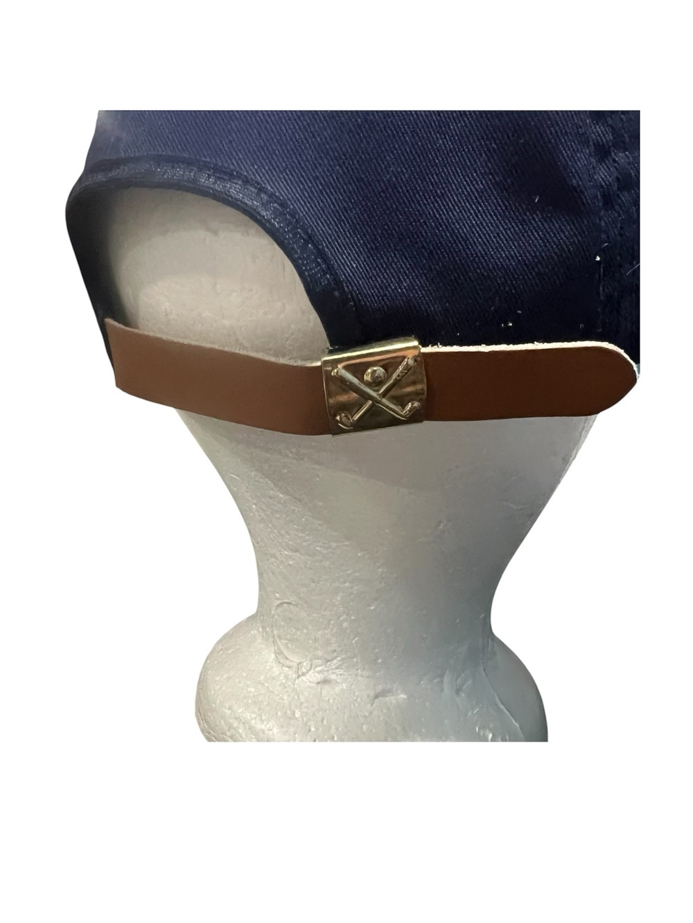 Vtg navy blue rope hat with circular embroidered Native American patch - Picture 4 of 8